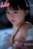 J-cute doll 133cm AA-cup AGD07 head sex doll full silicone material Bound in Rope, Wearing a Shirt