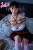 J-cute doll 133cm AA-cup AGD07 head sex doll full silicone material Bound in Rope, Wearing a Shirt