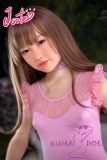J-cute Doll TPE Material Love Doll  133cm AA-cup with Silicone Head AGD07 with new body makeup in Pink Ballet Leotard