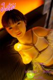 J-cute doll 133cm AA-cup AGD07 head sex doll full silicone material Bound in Rope, Wearing a Shirt-2