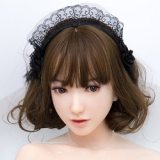Sino Doll Soft-Max 167cm/5ft3 F-cup Silicone Sex Doll with Head S43 Lolita Dress