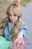 MLW doll Full Silicone Loli Love doll 148cm B-cup Hatsuka head Face Makeup Selectable in Judy Hopps Dres