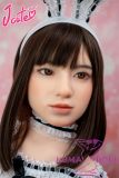 J-cute doll 137cm A-cup AGD19 head (Yuhoshi Make-up) sex doll full silicone material in Blue and White Lolita Dress