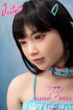 J-cute doll 133cm AA-cup AGD07 head (Yuhoshi Make-up) sex doll full silicone material in Teal Ruffled Bikini
