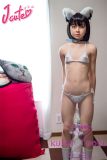 J-cute doll 137cm A-cup AGD17 head sex doll full silicone material in Cat Paw Lingerie with Cat Ears