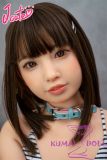 J-cute Doll Full Silicone Love Doll 149cm/4ft9 A-cup with Silicone Head AGD01 (Yuhoshi Make-up)  with new body makeup in Striped Bikini