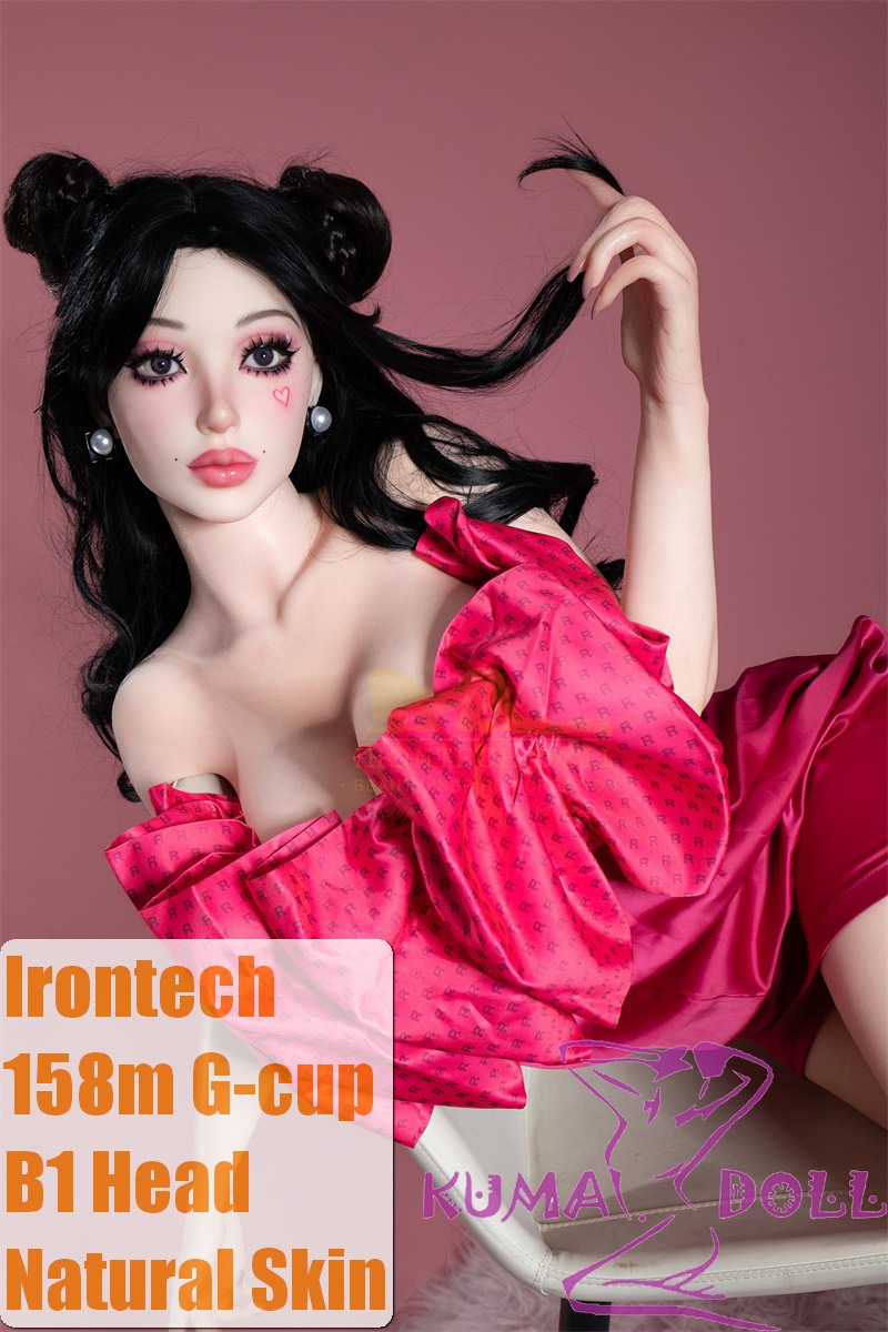 Irontech Doll Full Silicone Sex Doll B1 Head 158cm G-cup Natural Black Hair