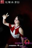 SHEDOLL Lolita type #23艾琳（Aileen） head 148cm/4ft9 D-cup love doll body material customizable in Chinese Shirt and Red Skirt