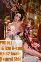 FUDOLL Full Silicone love doll 161cm D-cup #32 head courtesans makeup