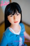 J-cute doll 137cm A-cup AGD19 head sex doll full silicone material in Blue Cardigan