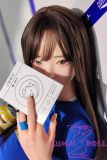 FUDOLL Sex Doll 157cm/5ft2 F-cup #J008 head High-grade silicone head + TPE material body Height and other options in Blue Top