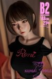 BQDOLL 148cm D-cup B2 Head Full Silicone Sex Dolls in Black Tight Short-Sleeve Outfit
