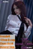 Evasdoll 176cm D-cup Elena Head Full Silicone Life-size Sex Doll