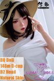 BQDOLL 148cm D-cup B2 Head Full Silicone Sex Dolls in White Top & Jeans