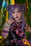 BQDOLL 148cm D-cup B2 Head Full Silicone Sex Dolls with Purple Hair