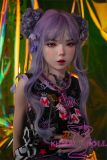 BQDOLL 148cm D-cup B2 Head Full Silicone Sex Dolls with Purple Hair