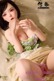 BQDOLL 148cm D-cup B2 Head Full Silicone Sex Dolls in Green Outfit
