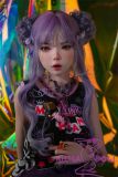 BQDOLL 148cm D-cup B2 Head Full Silicone Sex Dolls with Purple Hair