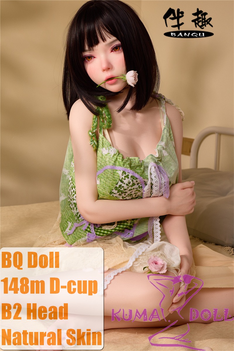 BQDOLL 148cm D-cup B2 Head Full Silicone Sex Dolls in Green Outfit