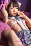 J-cute Doll TPE Material Love Doll 137cm A-cup AGD17 Silicone head sex doll  with new body makeup