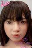 J-cute doll 137cm A-cup AGD19 head (Yuhoshi Make-up) sex doll full silicone material in Black and White Polka Dot Bikini