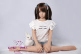 100cm TPE sex doll of AXB Doll with flat breast and #A-2 head