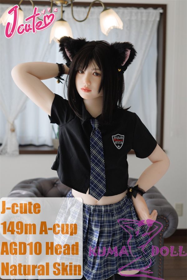 J-cute Doll Love Doll 149cm/4ft9 A-cup with Silicone Head AGD10 TPE Body with new body makeup