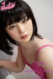 J-cute Doll Full Silicone Love Doll 149cm/4ft9 A-cup with Silicone Head AGD10 with new body makeup in Pink Ballet Outfit