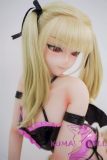 Irokebijin Full Silicone Sex Doll 148cm F-cup Abby Head Pink & Black Demon Outfit