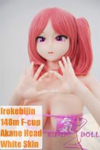 Irokebijin Full Silicone Sex Doll 148cm F-cup Akane Head Red Hair