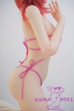 Irokebijin Full Silicone Sex Doll 148cm F-cup Akane Head Red Hair