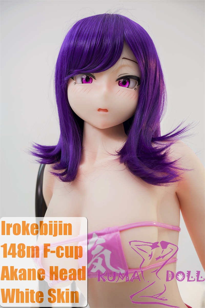 Irokebijin Full Silicone Sex Doll 148cm F-cup Akane Head Purple Hair