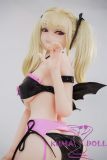 Irokebijin Full Silicone Sex Doll 148cm F-cup Abby Head Pink & Black Demon Outfit