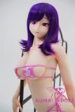 Irokebijin Full Silicone Sex Doll 148cm F-cup Akane Head Purple Hair