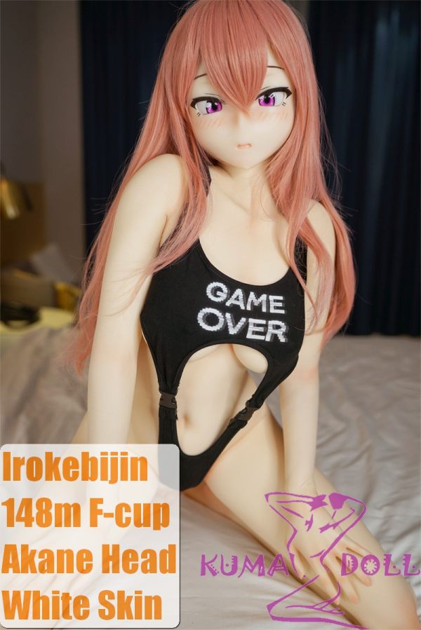 Irokebijin Full Silicone Sex Doll 148cm F-cup Akane Head in Black Bodysuit