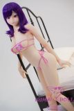 Irokebijin Full Silicone Sex Doll 148cm F-cup Akane Head Purple Hair