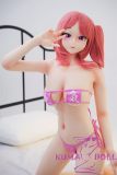 Irokebijin Full Silicone Sex Doll 148cm F-cup Akane Head Red Hair