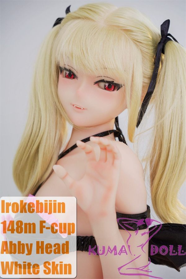 Irokebijin Full Silicone Sex Doll 148cm F-cup Abby Head Pink & Black Demon Outfit