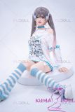 FUDOLL Full Silicone love doll 161cm D-cup #40 head with Twin Tails, Cute Outfit