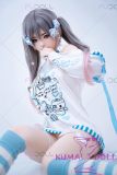FUDOLL Full Silicone love doll 161cm D-cup #40 head with Twin Tails, Cute Outfit