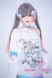 FUDOLL Full Silicone love doll 161cm D-cup #40 head with Twin Tails, Cute Outfit