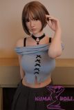 FUDOLL Full Silicone love doll 161cm D-cup #37 head in Blue Top