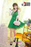 Doll Senior 22 Miye Head 148cm C-cup Full Silicone Sex Doll with Body Make-up in Green Dress