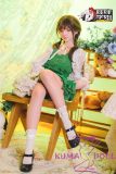 Doll Senior 22 Miye Head 148cm C-cup Full Silicone Sex Doll with Body Make-up in Green Dress