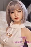 Sanhui Doll New158cm/5ft2 D-cup Body Silicone Sex Doll with Head #8 in White Sweater Dress