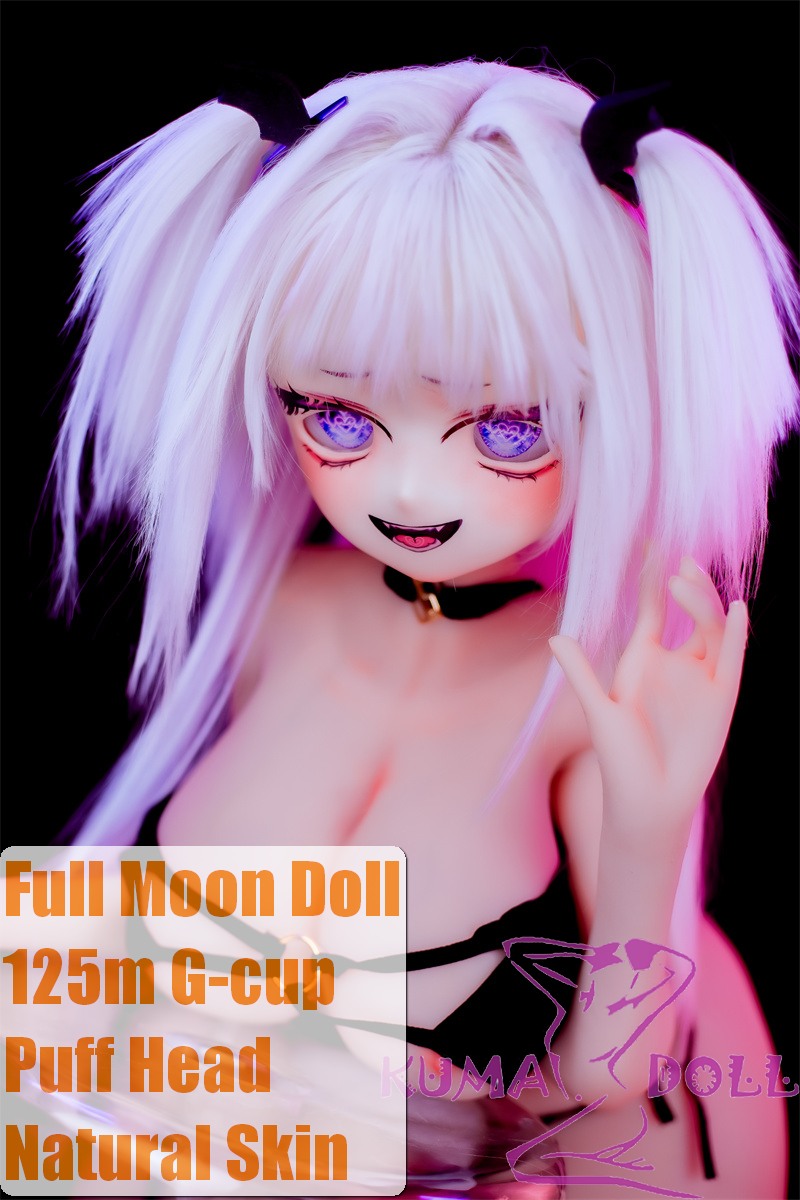 Full Moon Doll  125cm/4ft G-cup Puff Head Soft Vinyl Head + TPE Body Anime Sex Doll