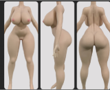 Full Moon Doll  123cm B-cup Klee Head Soft Vinyl Head + TPE Body Anime Sex Doll