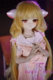 Full Moon Doll  112cm AA-cup Chii Head Soft Vinyl Head + Silicone Body Anime Sex Doll