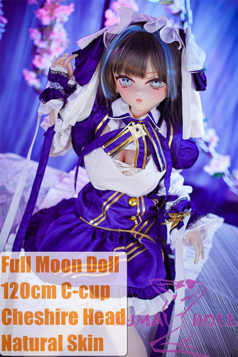 Full Moon Doll  120cm C-cup Cheshire Head Soft Vinyl Head + TPE Body Anime Sex Doll