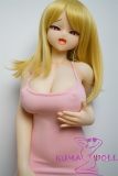 Irokebijin Full Silicone Anime Sex Doll 95cm F-cup Akari Head
